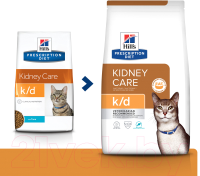Hill's Prescription Diet Kidney Care k/d Tuna (0.4кг) Сухой корм для ...