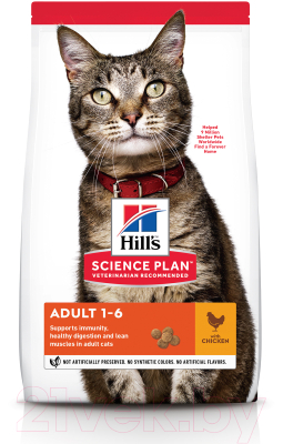 Сухой корм для кошек Hill's Science Plan Adult Optimal Care Chicken (15кг)