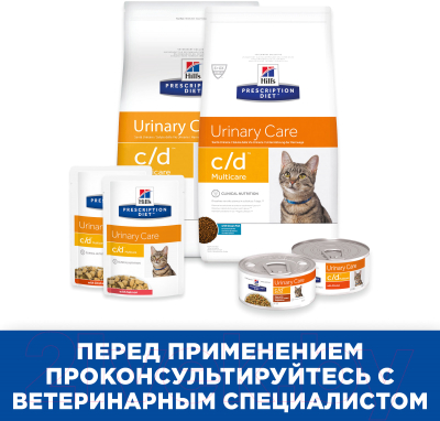 Сухой корм для кошек Hill's Prescription Diet Urinary Care c/d Multicare Chicken (5кг)