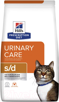 Сухой корм для кошек Hill's Prescription Diet Urinary Care s/d (1.5кг)