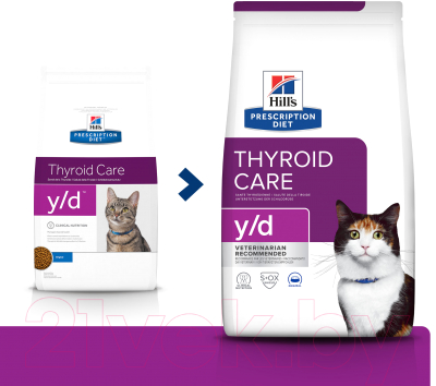 Сухой корм для кошек Hill's Prescription Diet Thyroid Care y/d Original (1.5кг)