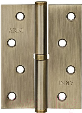 Петля дверная Arni 100x75 AB (разъемная левая)
