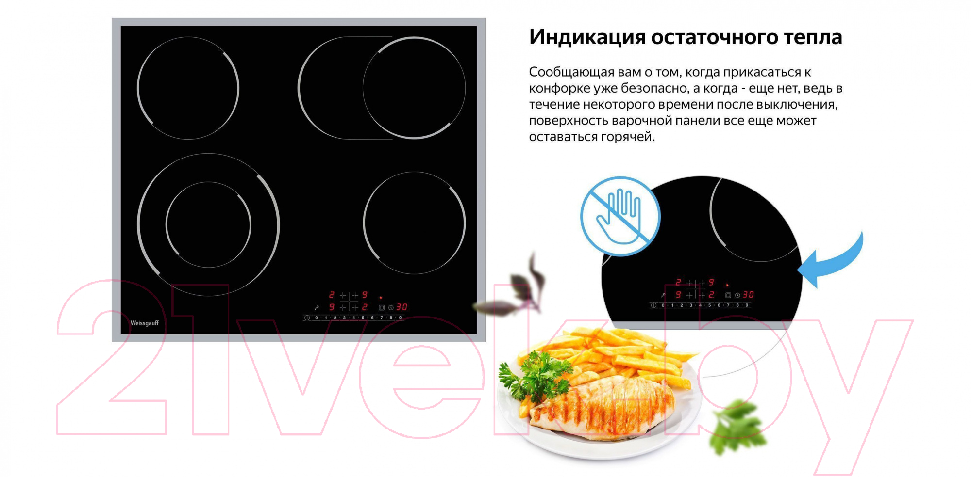 Электрическая варочная панель Weissgauff HV642BS