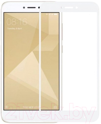 Защитное стекло для телефона Case Full Screen для Redmi 5A (белый)