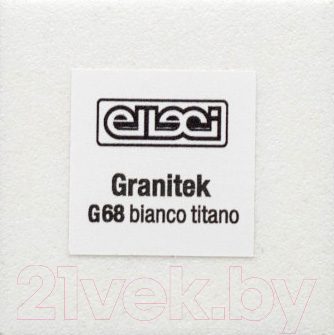 Мойка кухонная Elleci Ego Round Bianco Titano G68 / LGEROU68