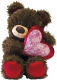 Мягкая игрушка Fancy Медвежонок Чиба с сердцем / МЧС01 - 