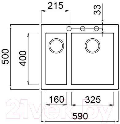 Мойка кухонная Elleci Quadra 150 Fango K43 / LKQ15043