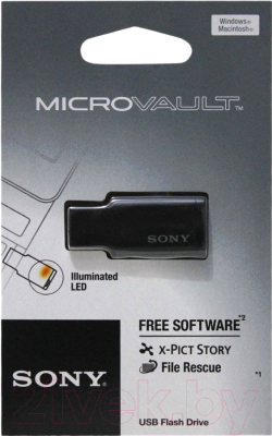 Usb flash накопитель Sony Micro Vault TINY 8GB Black (USM8M1B)