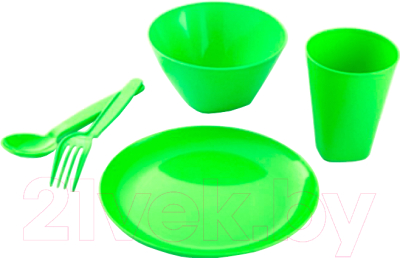 Набор посуды для кормления Berossi ИК 29338000 (салатовый)