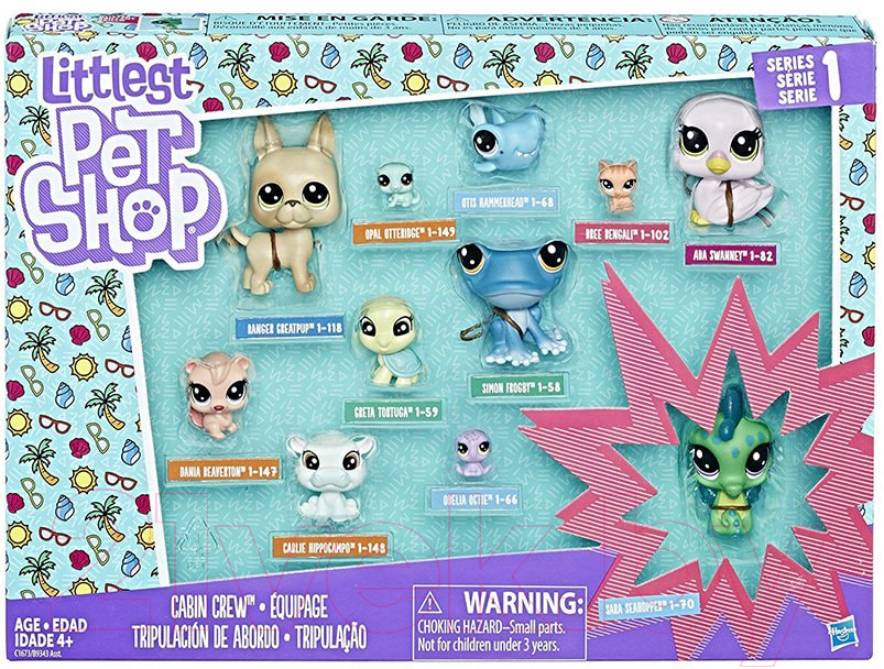 Игровой набор Hasbro Littlest Pet Shop Коллекция петов / B9343