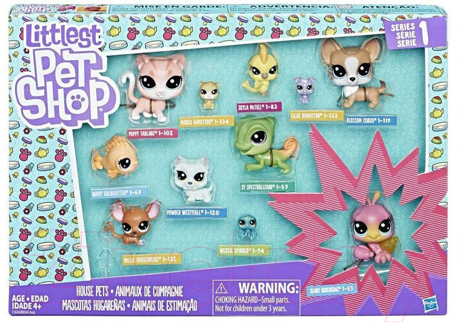 Игровой набор Hasbro Littlest Pet Shop Коллекция петов / B9343