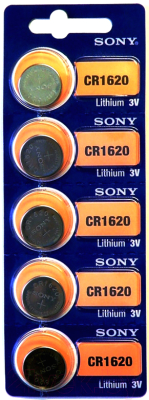 Комплект батареек Sony CR1620BEA (5шт)