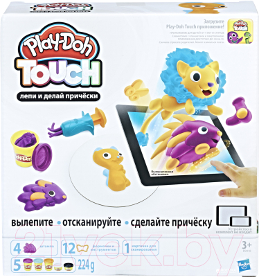 Набор для лепки Hasbro Play-Doh Лепи и делай прически / B9018