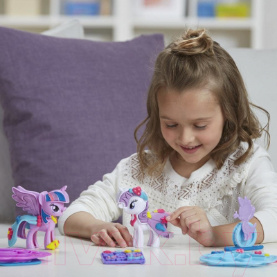 Набор для лепки Hasbro Play-Doh Твайлайт и Рарити / B9717
