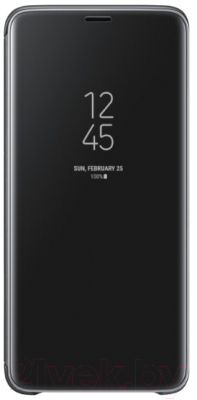 Чехол-книжка Samsung Clear View Standing Cover для S9+ / EF-ZG965CBEGRU (черный)