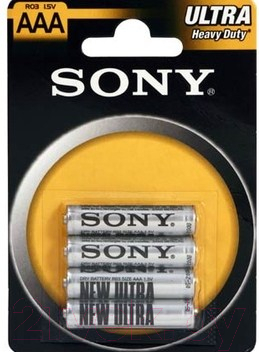 Комплект батареек Sony R03NUB4A (4шт)