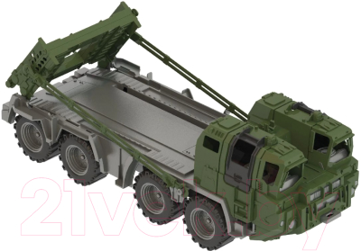 Набор игрушечной техники Нордпласт Военный тягач Щит с танком 258