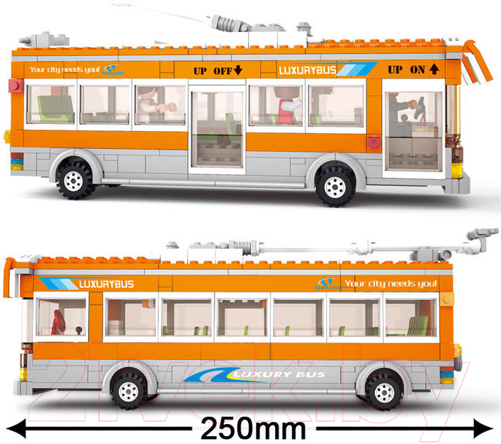 Конструктор Sluban Троллейбус M38-B0332