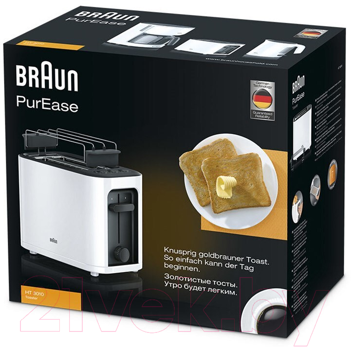 Тостер Braun HT3010WH (белый)