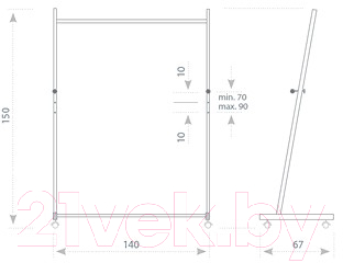 Подставка для офисной доски 2x3 S03/140