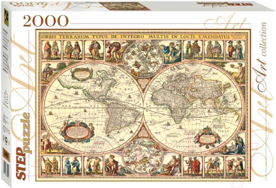 Пазл Step Puzzle Историческая карта мира / 84003 (2000эл)