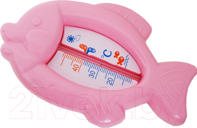 Детский термометр для ванны Sun Delight Рыбка YG6008 (розовый)