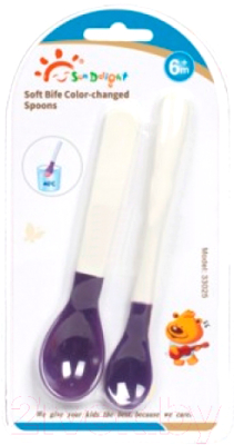 

Ложка для кормления Sun Delight, Белый, 33025 меняющая цвет