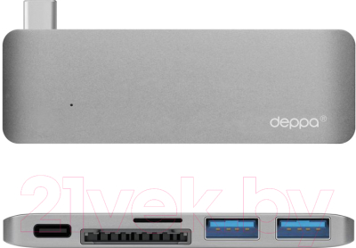 Адаптер Deppa USB-C / 72217 (графит)