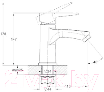 Изображение товара Смеситель G.Lauf NUD1-A146