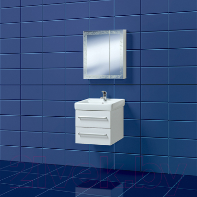 Шкаф с зеркалом для ванной Акваль Паола 60 / EP.04.60.12.N
