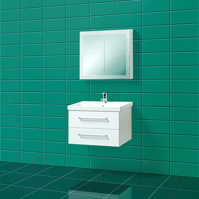 Шкаф с зеркалом для ванной Акваль Паола 75 / EP.04.75.12.N