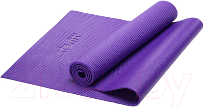 Коврик для йоги и фитнеса Starfit FM-101 PVC (173x61x0.6см, фиолетовый)
