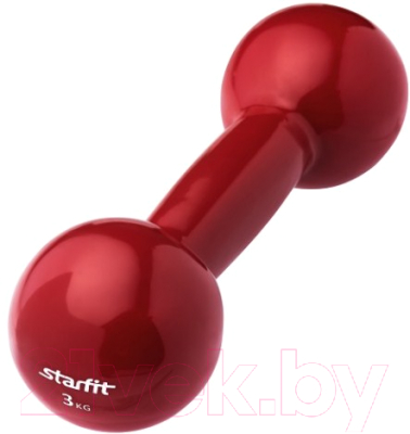 Гантель Starfit DB-102 (3кг, темно-красный)