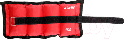 Комплект утяжелителей Starfit WT-401 (1кг, красный)