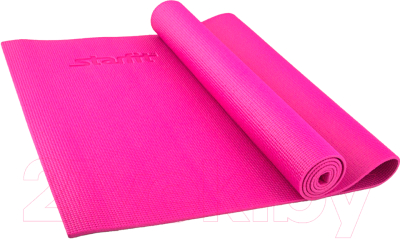 Коврик для йоги и фитнеса Starfit FM-101 PVC (173x61x0.5см, розовый)