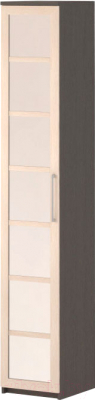 Шкаф-пенал ВасКо Соло 002-1203 (венге/дуб молочный/зеркало)