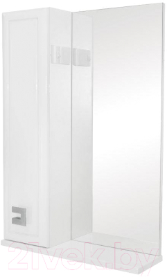 Шкаф с зеркалом для ванной Аква Родос Мобис 55 L / ОР0000213 (без подсветки)