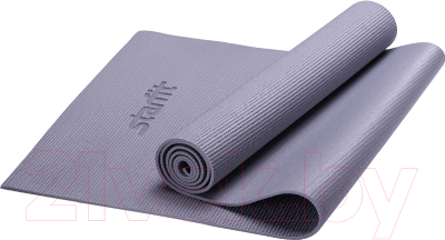 Коврик для йоги и фитнеса Starfit FM-101 PVC (173x61x0.5см, серый)