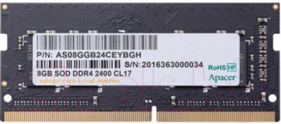 Оперативная память DDR4 Apacer AS08GGB24CEYBGH
