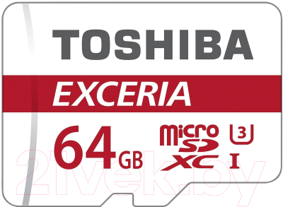 Карта памяти Toshiba Exceria M302 microSDXC 64Gb с адаптером (THN-M302R0640EA)