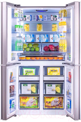 Холодильник с морозильником Hisense RQ-81WC4SAС