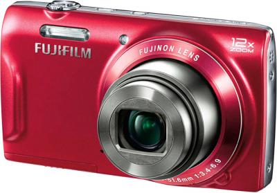 Компактный фотоаппарат Fujifilm FinePix T550 (Red) - общий вид