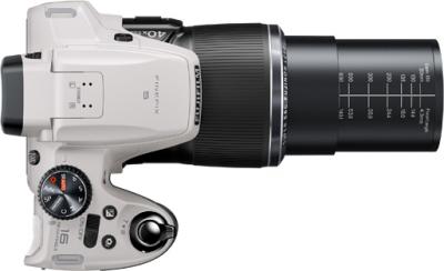 Компактный фотоаппарат Fujifilm FinePix S8200 (White) - вид сверху