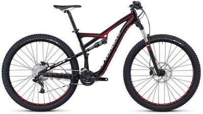 Велосипед Specialized Camber FSR Evo 29 (M, Black-Red-White, 2014) - общий вид