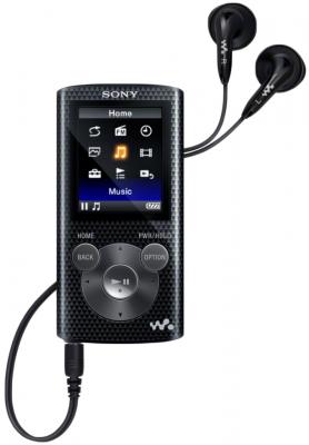 MP3-плеер Sony NWZ-E383B - общий вид с наушниками
