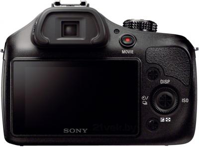 Беззеркальный фотоаппарат Sony ILC-E3000KB - вид сзади