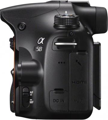 Зеркальный фотоаппарат Sony SLT-A58Y - вид сбоку