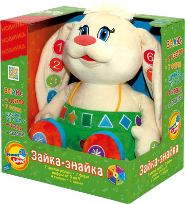 Развивающая игрушка Mommy Love Зайка-Знайка ZAZ01\M - упаковка