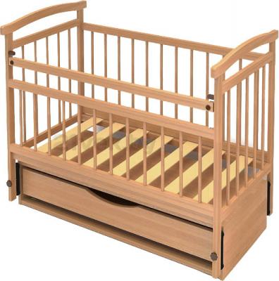Детская кроватка Бэби Бум Аленка-4 (бук) - общий вид