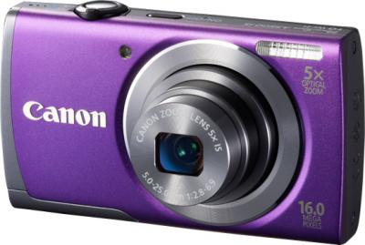 Компактный фотоаппарат Canon PowerShot A3500 (Purple) - общий вид